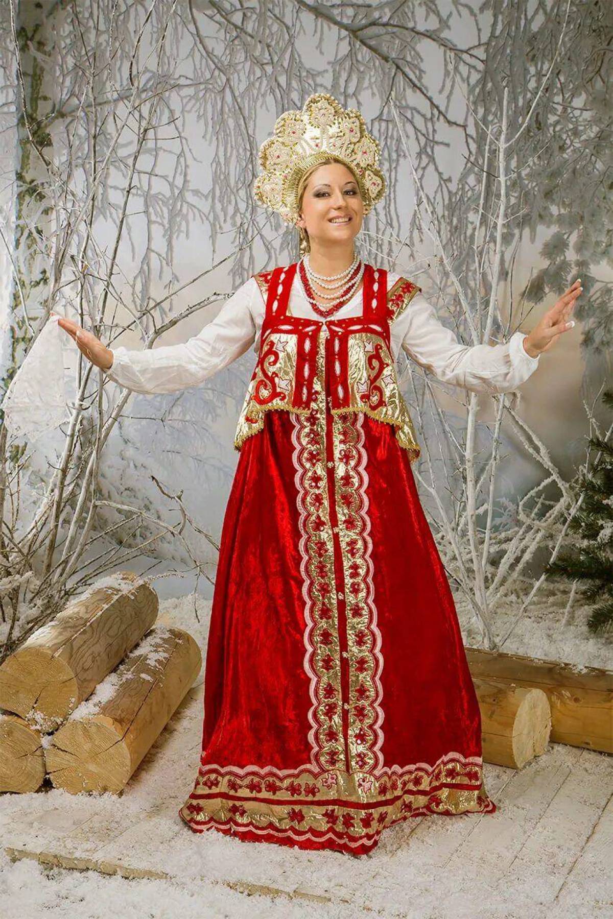 Girls in Slavic costumes in Hamheung
