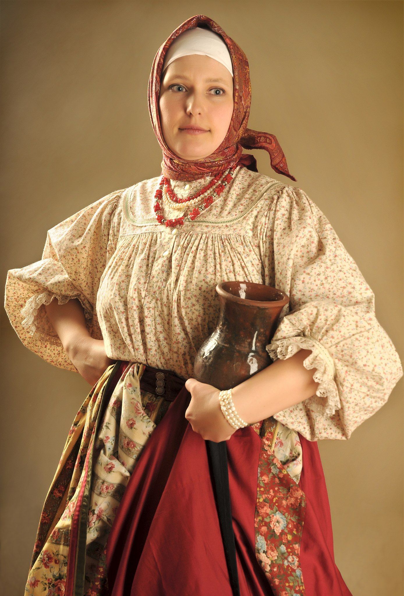 Girls in Slavic costumes in Hamheung